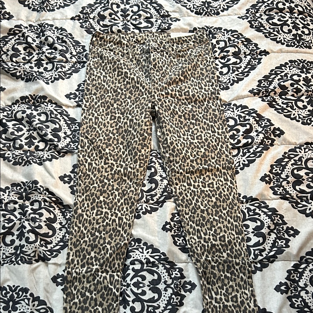American Eagle Outfitters Leopard Print Jeggings - Brown